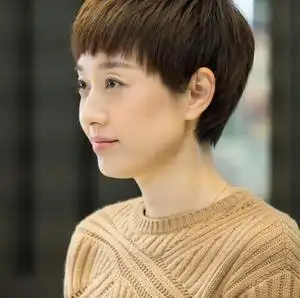 我的前半生马伊琍同款狗啃刘海个性帅气短直发蓬松修脸短发假发女