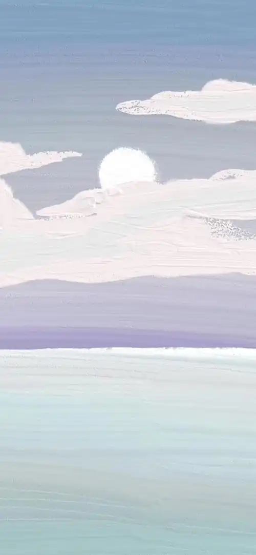 手绘自然美景小清新高清手机壁纸