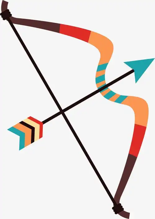 矢量卡通民族风弓箭