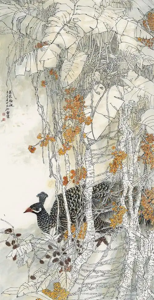 中国美术家协会会员孙雷花鸟画作品欣赏