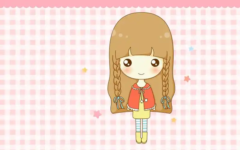 粉嫩可爱鬼小妞,高清壁纸图片,卡通矢量-回车桌面