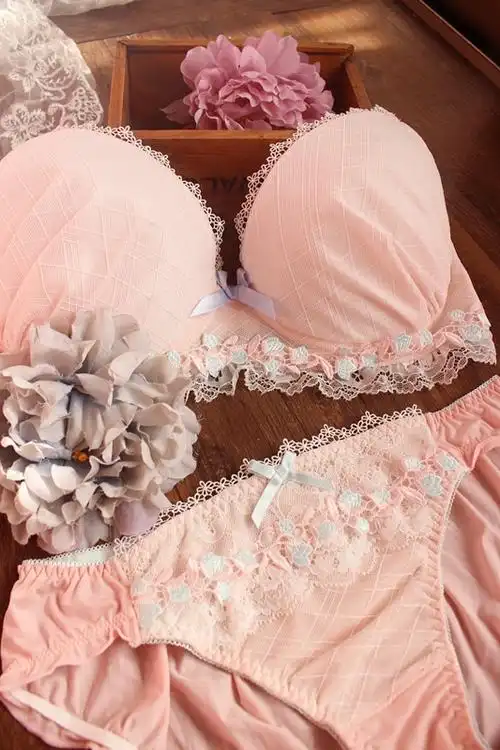 可爱圆盘型罩杯萌妹子少女大胸bcdefgh内衣套装软妹文胸套装