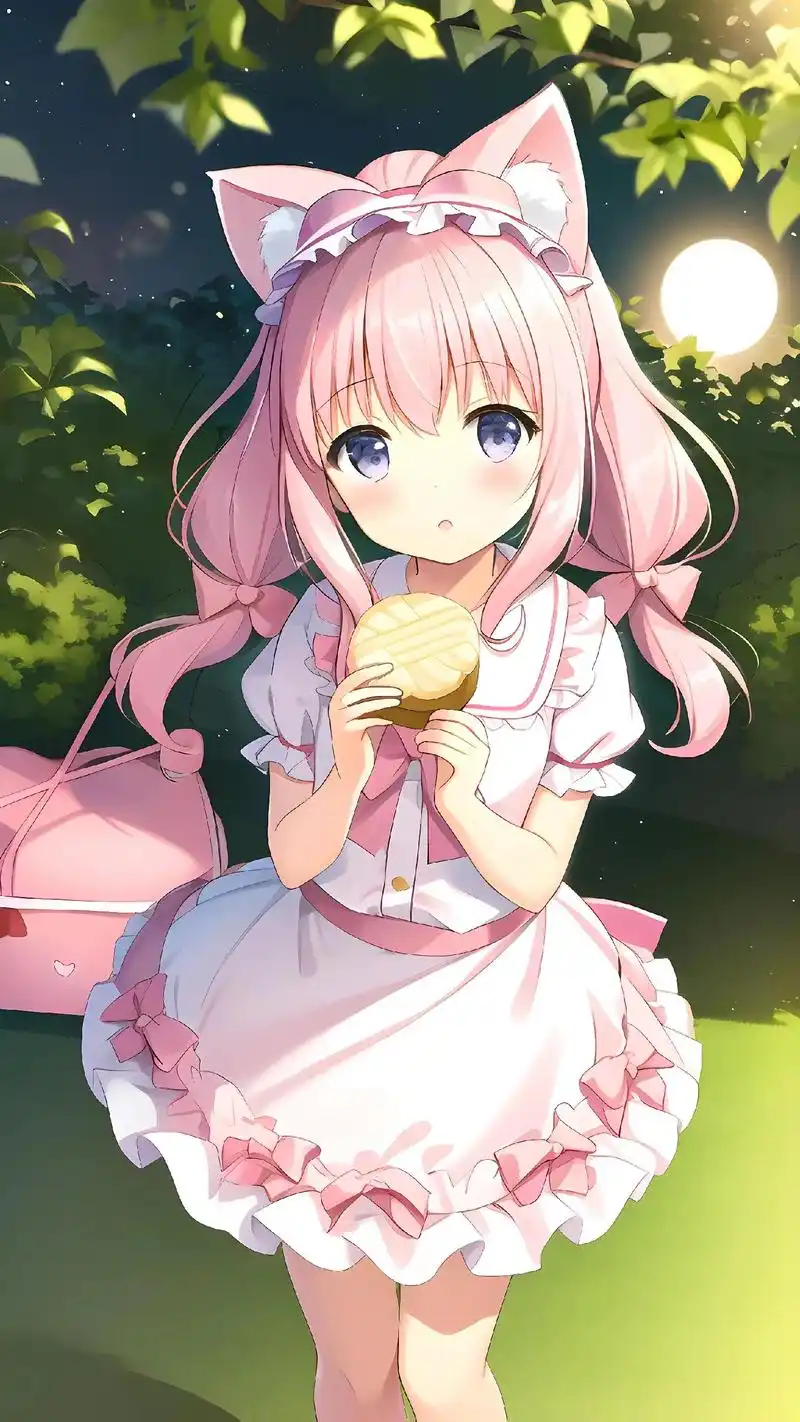 可爱又可吃的月饼,少女呀喜欢!#二次元 #二次元少女 #星空 - 抖音