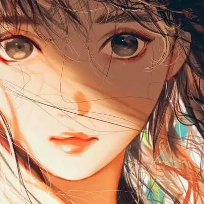 唯美漫画女头像有气质图片