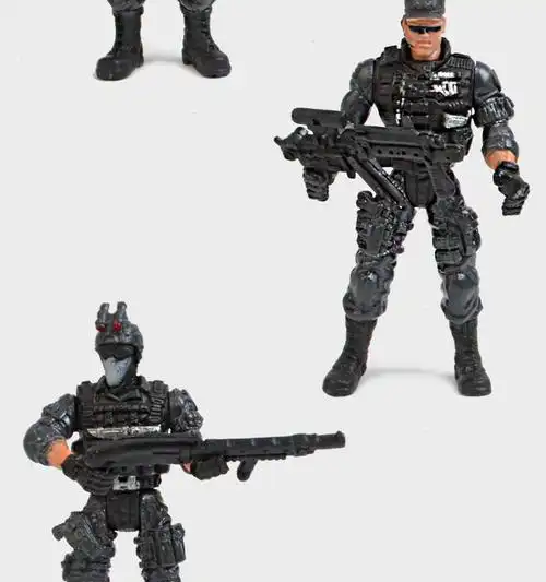 特种兵手·办10cm仿真特种部队大兵人士兵玩具模型6只套装怀旧军人