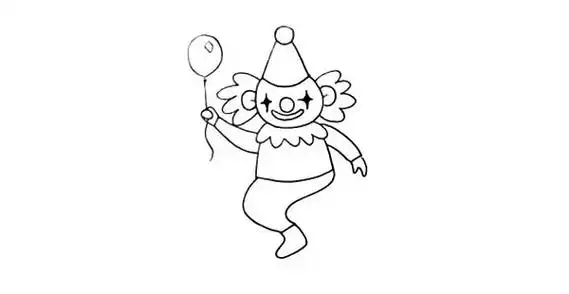 小丑简笔画