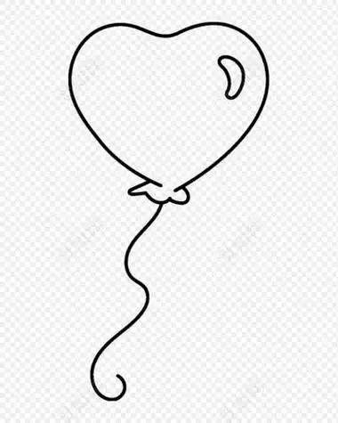 系气球的蝴蝶结简笔画