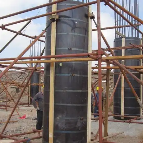 圆柱模 圆柱木模板 木圆柱模 墩柱模 圆模板