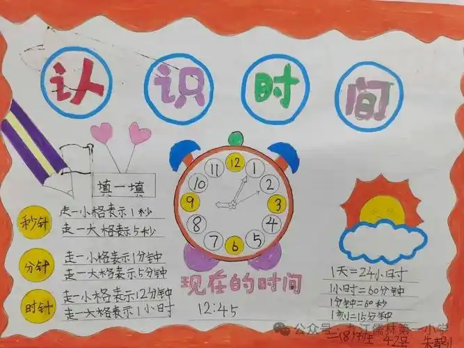 活力一小】手绘数学知识,快乐与我同行——二年级数学手抄报评比活动