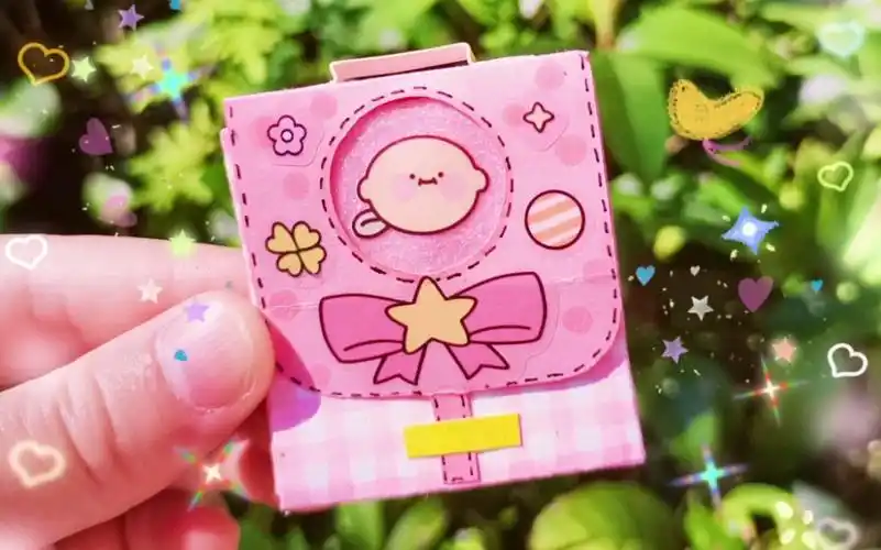 手工制作|自制迷你粉色的少女心书包