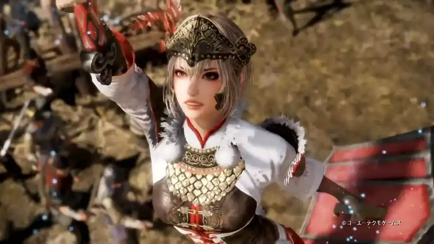 《真三国无双8》dlc武器十字戟演示 吕玲绮霸气斩击