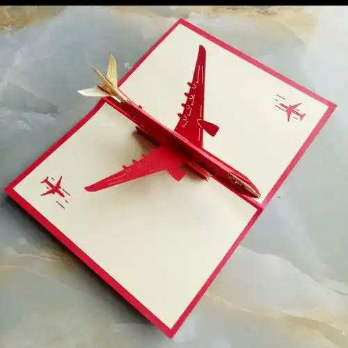 卡片教师节立体贺卡2021新款初中3d手工民航贺卡