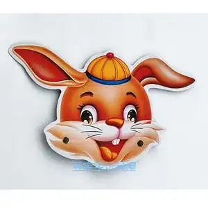 小兔子动物头饰 寓言故事儿童表演道具 幼儿园教学用品舞会面具