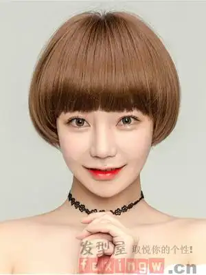 精致洋气的女生西瓜头时尚发型