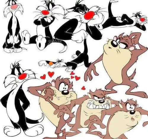 国外 经典 卡通 人物 动物 夸张 搞怪