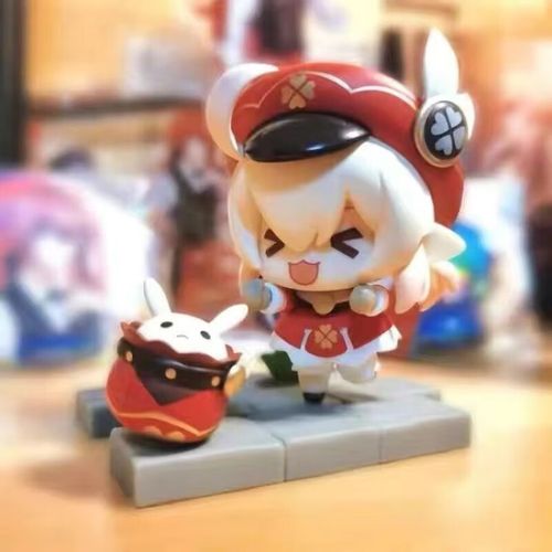 詙系列公仔盲盒蒙德篇战场英姿主题可莉迪卢克风神像手办 袋装款可莉