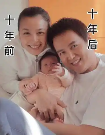 60岁林瑞阳和女儿贴脸对嘴不避嫌,全家就他显老_孩子_时间_儿子