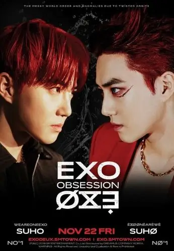 exo金俊勉公开第6张专辑《obsession》的预告图片 大胆的造型引人注目