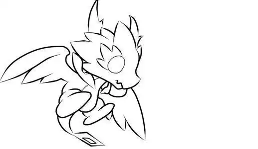 神奇宝贝简笔画半神兽