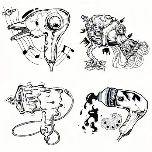 吹风机的图形创意设计置换同构