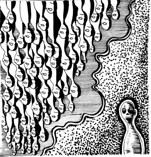 密集构成作业《独醒》原创