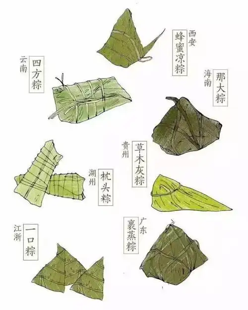 粽子还在甜咸之争?学会最简单的三角粽包法,放糖放肉都好吃