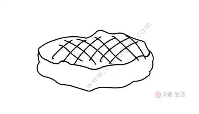 幼儿园食物简笔画牛排