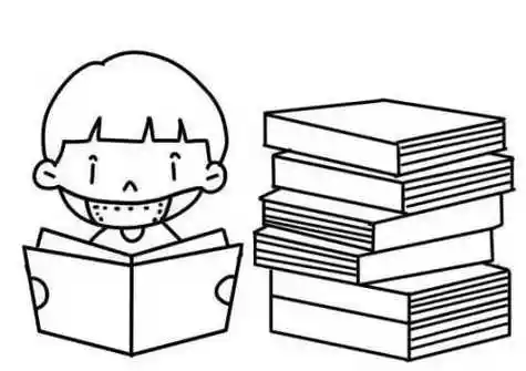 可爱小朋友看书简笔画怎么画 彩色小朋友看书简笔画步骤画法