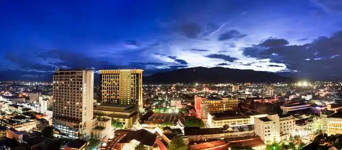 在市中心的暮光之城清迈泰国