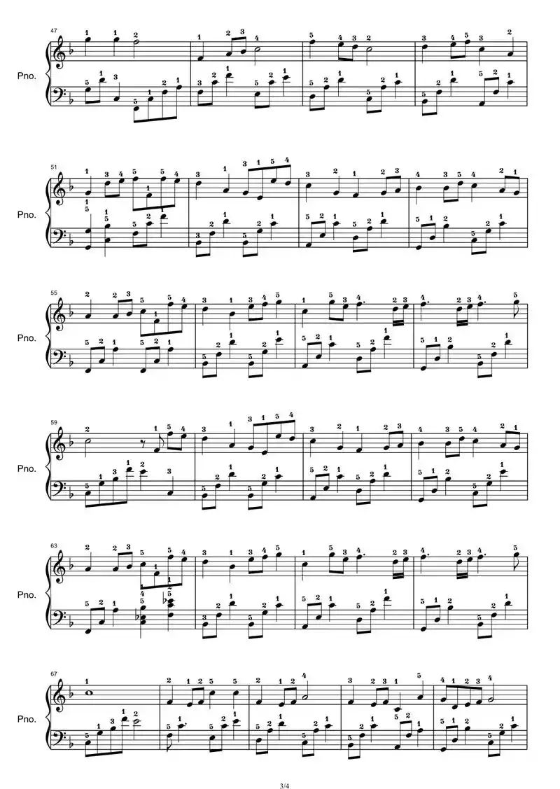 五月天《知足》五线谱 指法.简单动听版~#钢琴谱