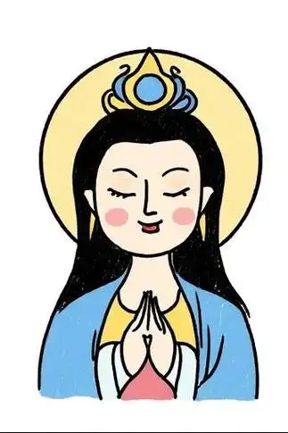 🙏观音菩萨的简笔画🎨