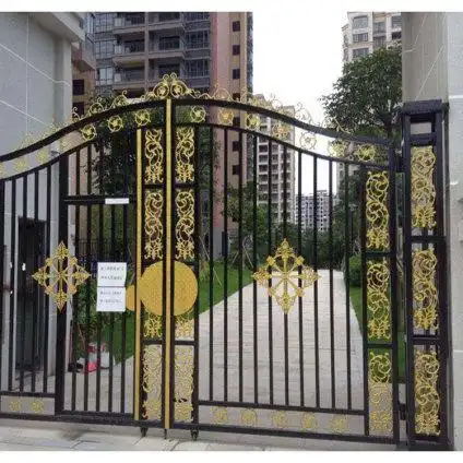 山东铁艺大门 乡村铁艺门 铁艺小门订购