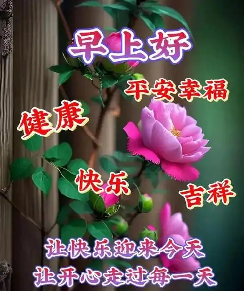 早安暖心祝福语早上好问候语图片