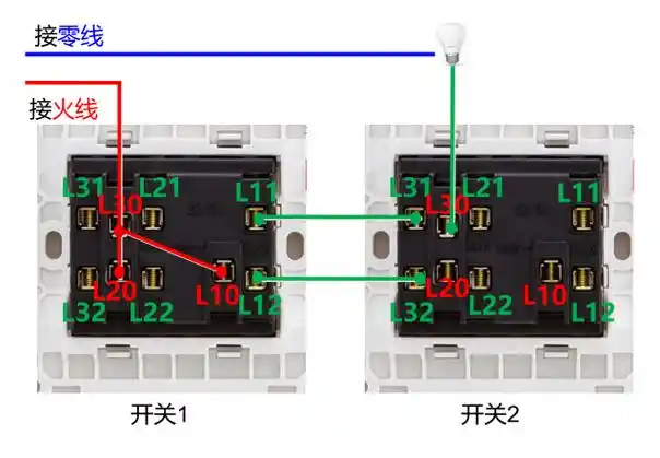 家庭智能开关布线