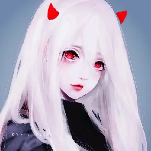 女生头像动漫血瞳恶魔