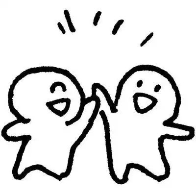 黑白简单搞怪简笔画头像图片大全