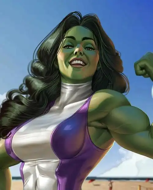 【今日壁纸】夏日度假的女浩克