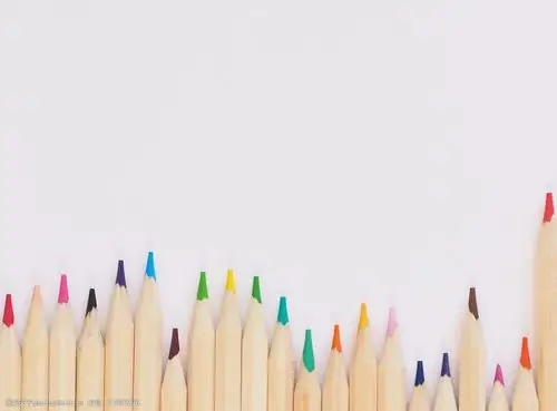 彩铅铅笔学习用品简洁背景