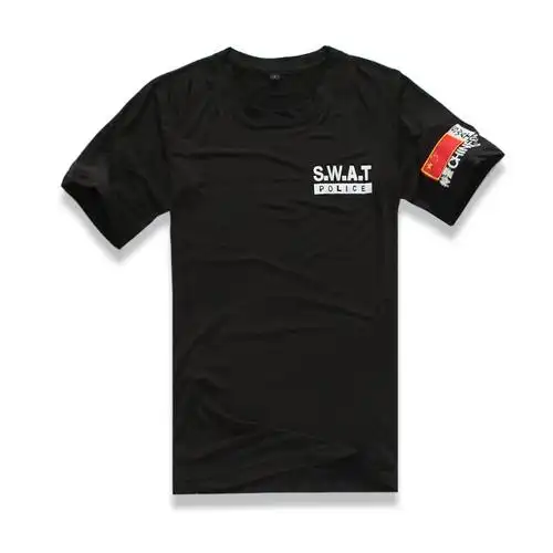生产批发2013新品 美国洛杉矶特警特勤swat 夏季军迷男短袖t恤
