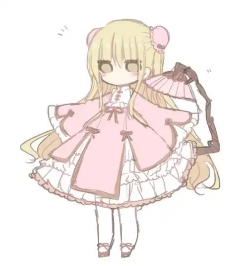 动漫 插画 人物 萝莉 洋服 洛丽塔 洋装 中国风 中国风洛丽塔