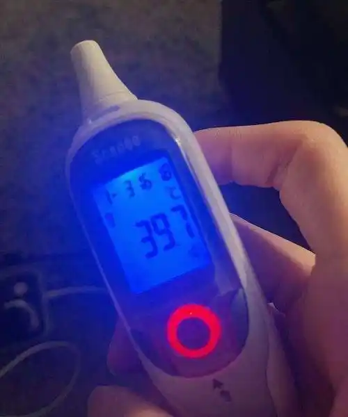 计放在了家里,只能坚挺着喝点热水,一直持续到下午六点半回家,量体温