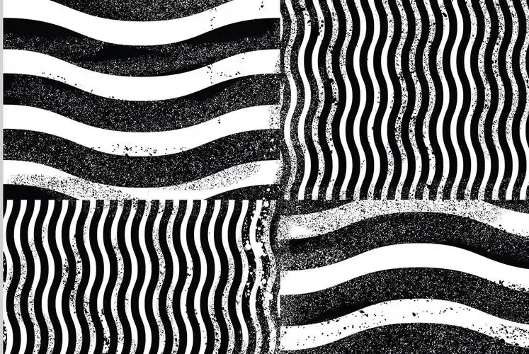 60款高分辨率粗糙做旧质感几何无缝拼接图案素材 grit p