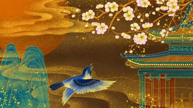 唯美中国风插画桌面壁纸 第8张 1920x1080 高清壁纸图片 (天堂图片网)