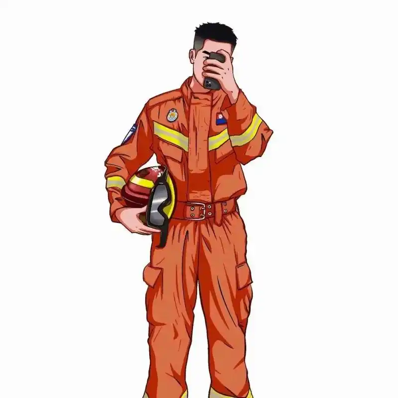 消防员卡通头像1.0 抢险救援服篇