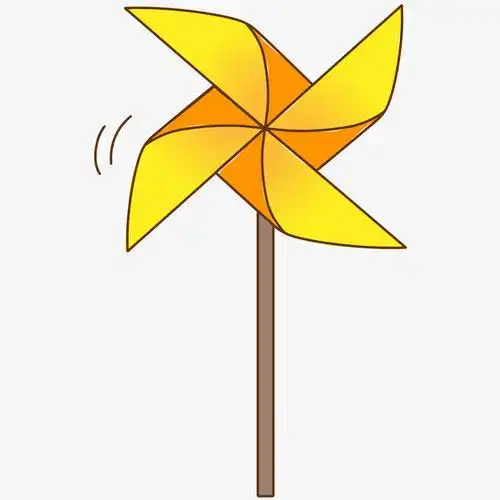 关键词 : 卡通手绘,创意,黄色,精美的风车,动漫动画,简约