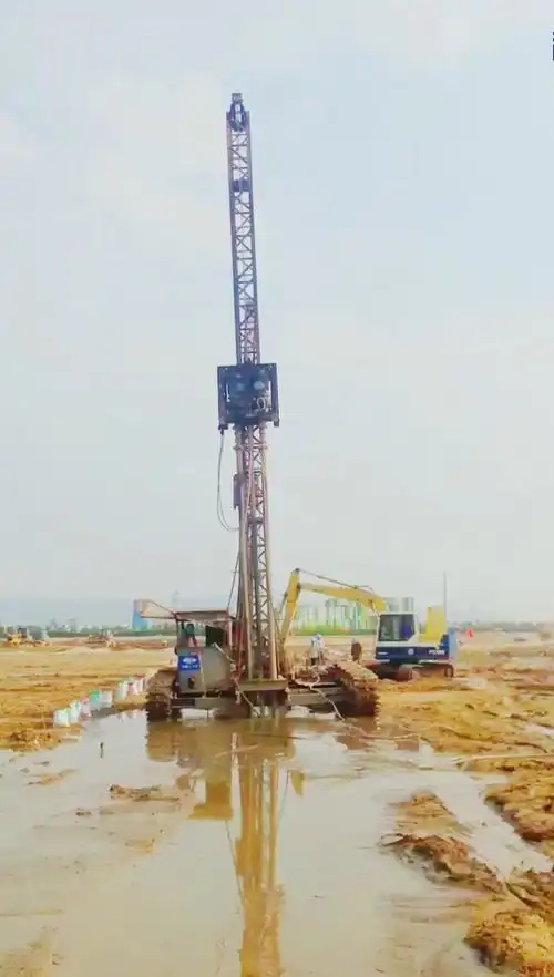 双轴水泥搅拌桩机,软基处理提高地基强度_地基基础工程_家居家装_装修