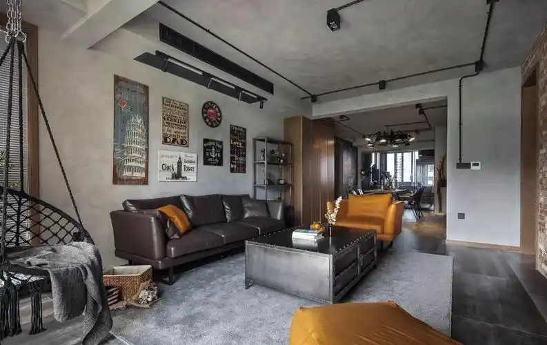 万科城市之光126方潮人夫妇打造酷炫工业风你喜欢吗