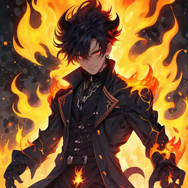 看看这组冷酷帅气的恶魔男生头像吧!