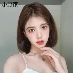 新假发女短发中分波波头圆脸气质锁骨发真人发丝蓬松自然网红全头