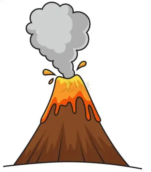 火山喷发效果怎么画